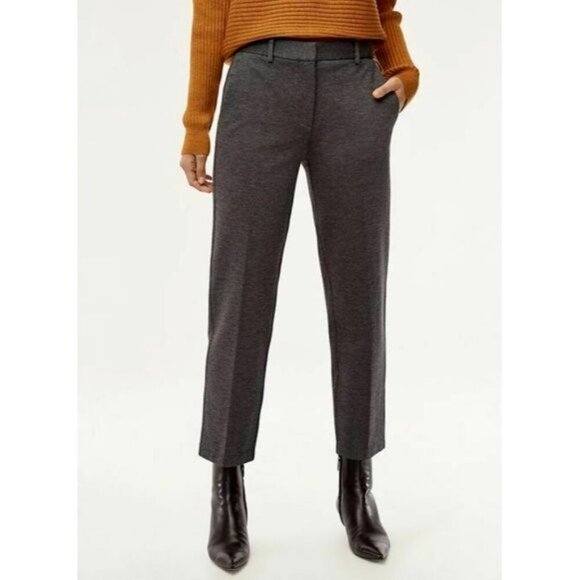 Aritzia Pants - Aritzia Babaton Ilana Ponte Pants Size 2 Gray Stretch Work Career Office Cropped